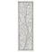 Laurel Branches 36" High Gray Carved Wood Wall Art