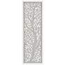 Laurel Branches 36" High Gray Carved Wood Wall Art
