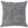 Laurel Charcoal 22" Square Throw Pillow