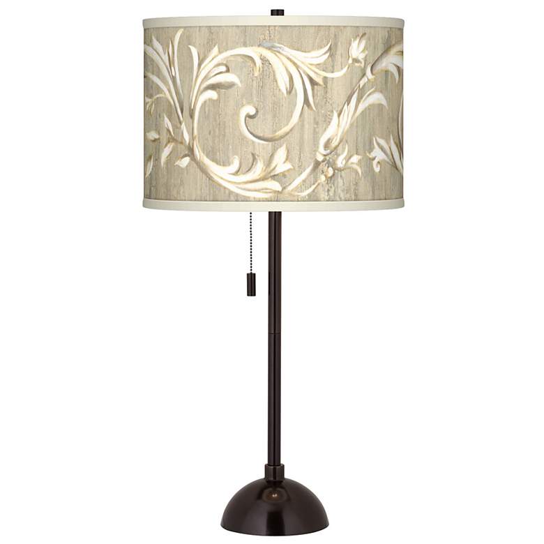 Image 1 Laurel Court Giclee Glow Tiger Bronze Club Table Lamp