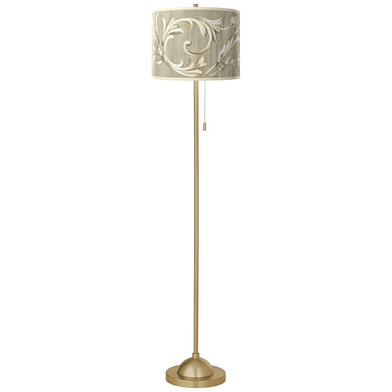 Image 2 Laurel Court Giclee Warm Gold Stick Floor Lamp
