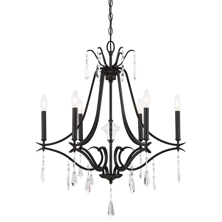 Image 2 Laurel Estate 26 3/4" Wide Coal 6-Light Chandelier