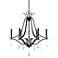 Laurel Estate 26 3/4" Wide Coal 6-Light Chandelier