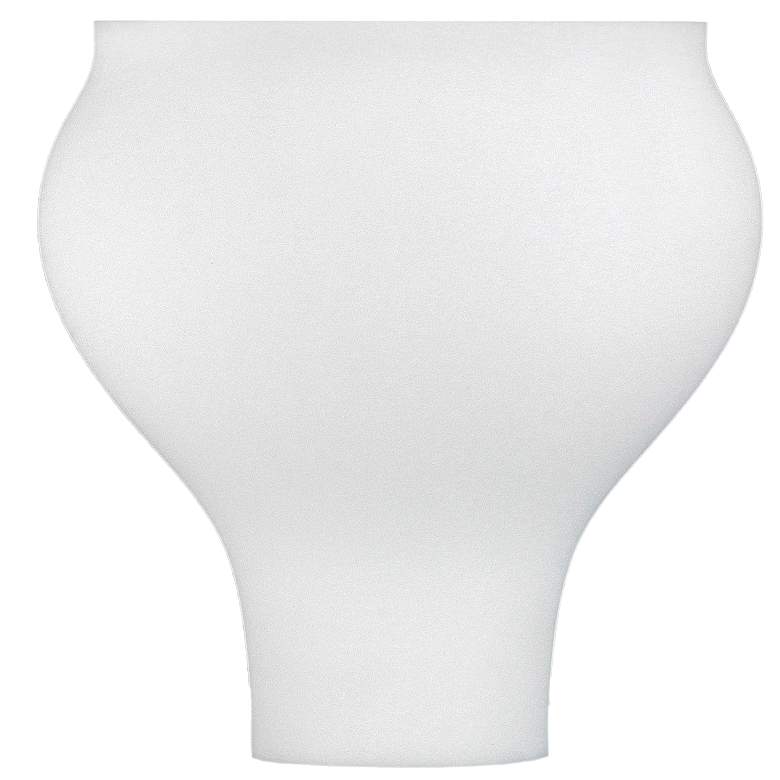 Image 1 Laurel Leaves Opal Acrylic Torchiere Shade 6.75x3.75x8 (Clip-On)