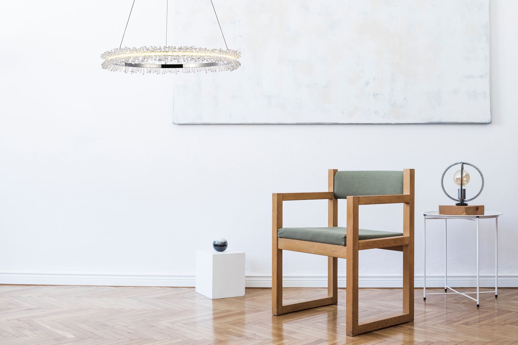 Image 3 Laurel Led 26" Chrome Pendant more views