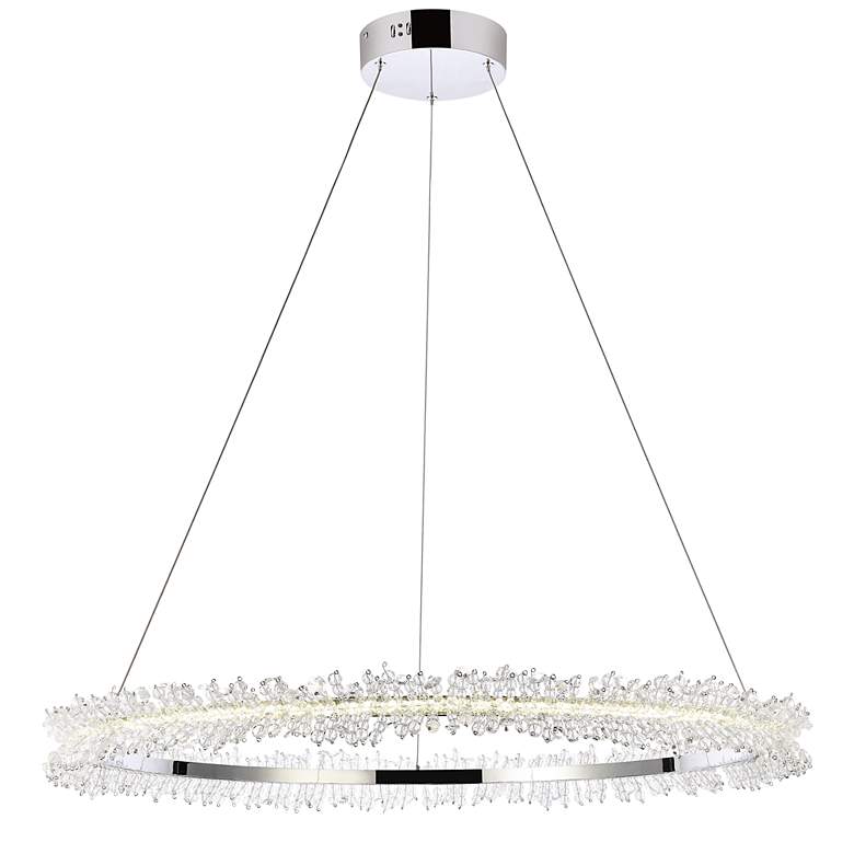 Image 2 Laurel Led 34" Chrome Pendant