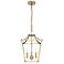 Laurel Ridge 12"W Alturas Gold 4-Light Mini Lantern Pendant