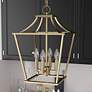 Thumbnail1 of Laurel Ridge 12"W Alturas Gold 4-Light Mini Lantern Pendant