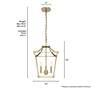 Thumbnail4 of Laurel Ridge 12"W Alturas Gold 4-Light Mini Lantern Pendant more views