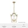 5_Laurel Ridge 12"W Alturas Gold 4-Light Mini Lantern Pendant more views
