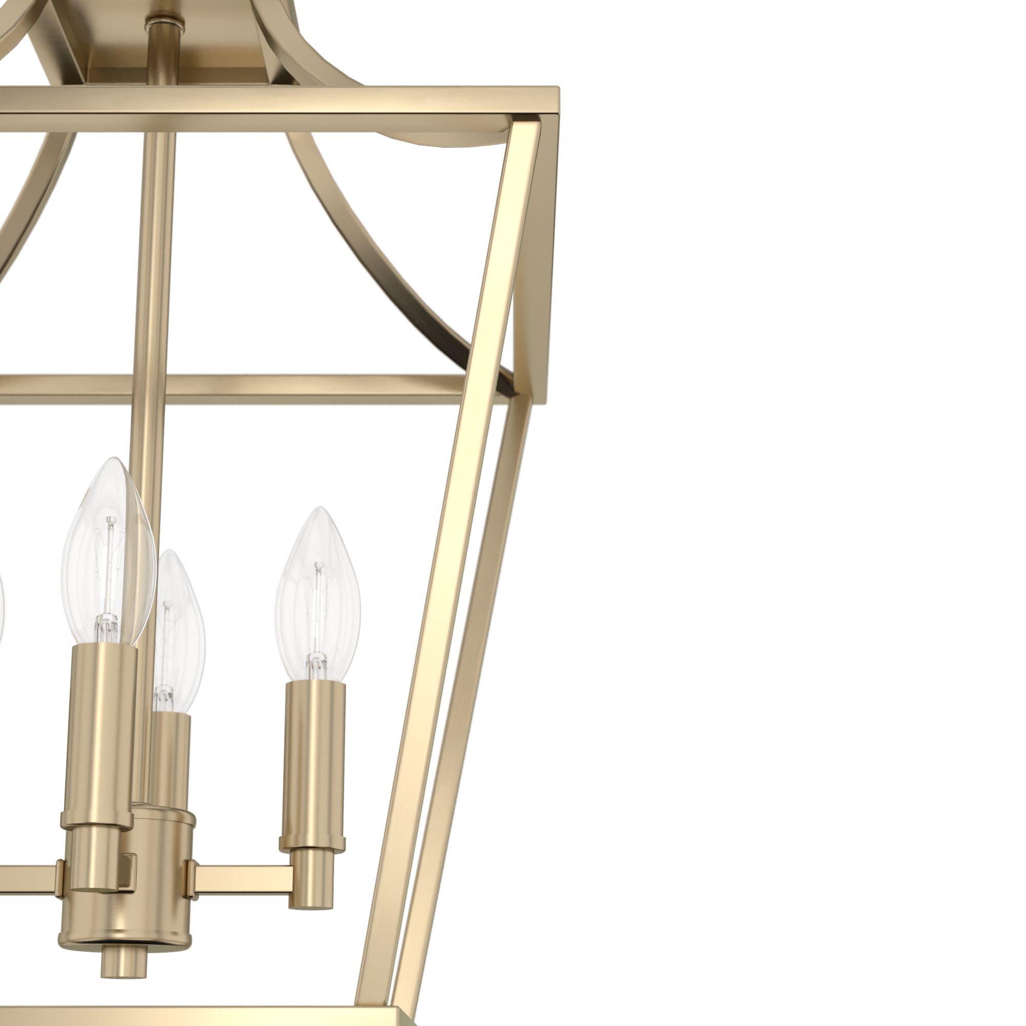 Laurel Ridge 12"W Alturas Gold 4-Light Mini Lantern Pendant