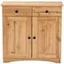 Lauren 31 1/2" Wide Oak Brown 2-Door Buffet Kitchen Cabinet