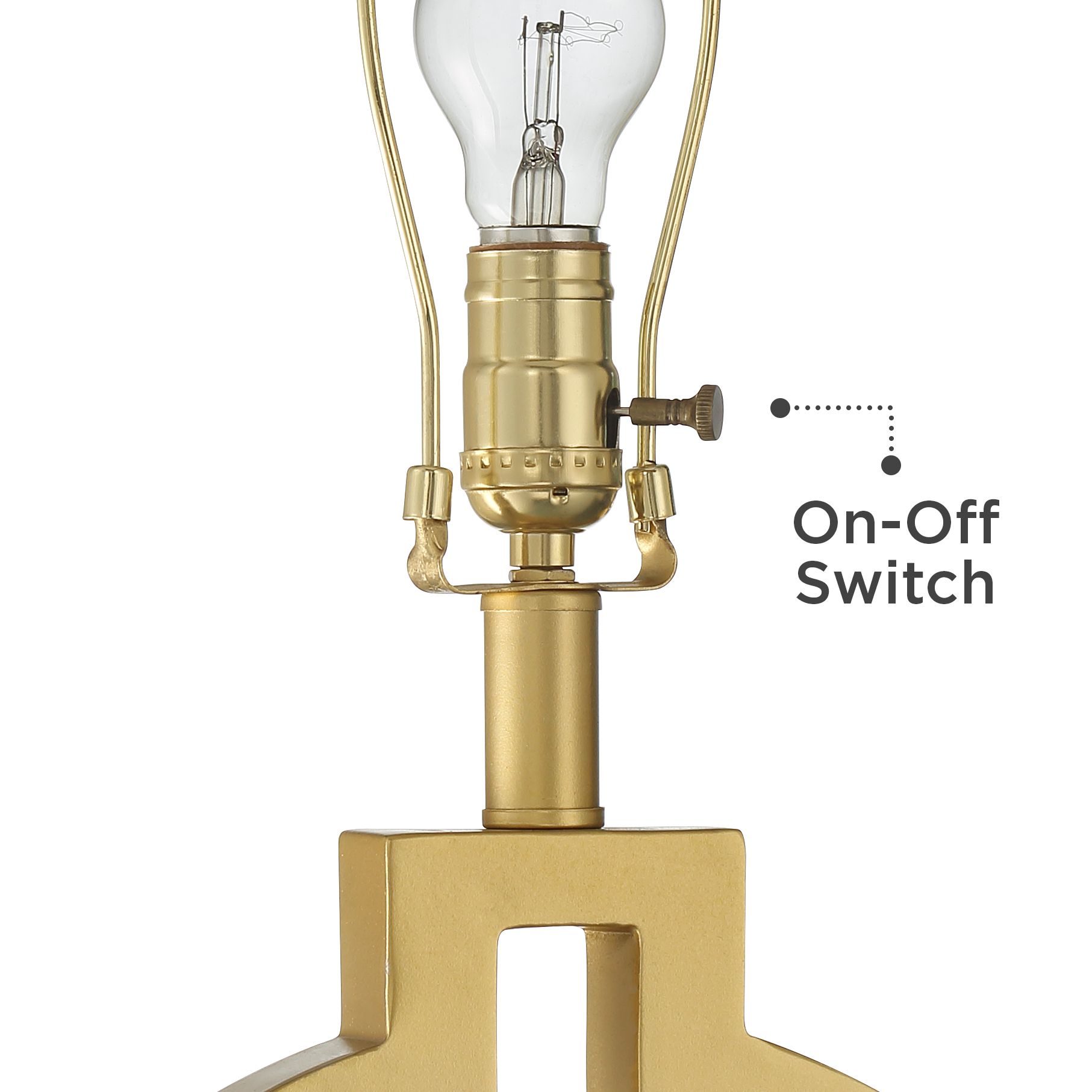 Lauren Gold Ring USB Table Lamps Set of 2 with Clear Acrylic Risers