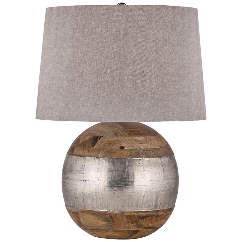 Image 1 Lauren Mango Wood and German Silver Table Lamp