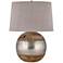 Lauren Mango Wood and German Silver Table Lamp