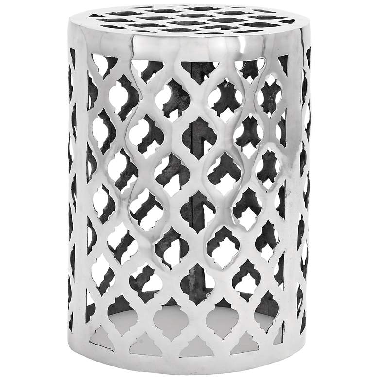 Image 1 Lauren Open Lattice Aluminum Garden Stool