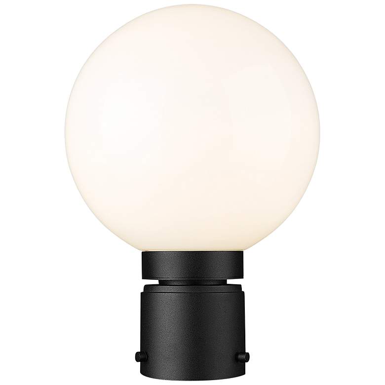 Image 1 Laurent 11 1/2" High Black Metal Outdoor Post Light