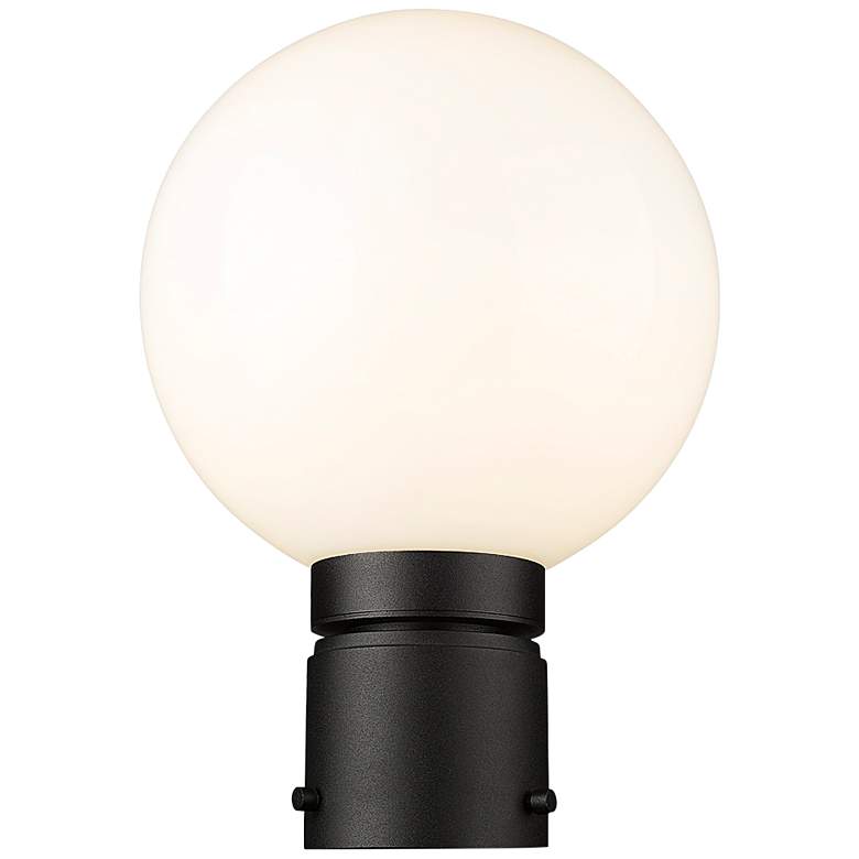 Image 3 Laurent 11 1/2" High Black Metal Outdoor Post Light more views