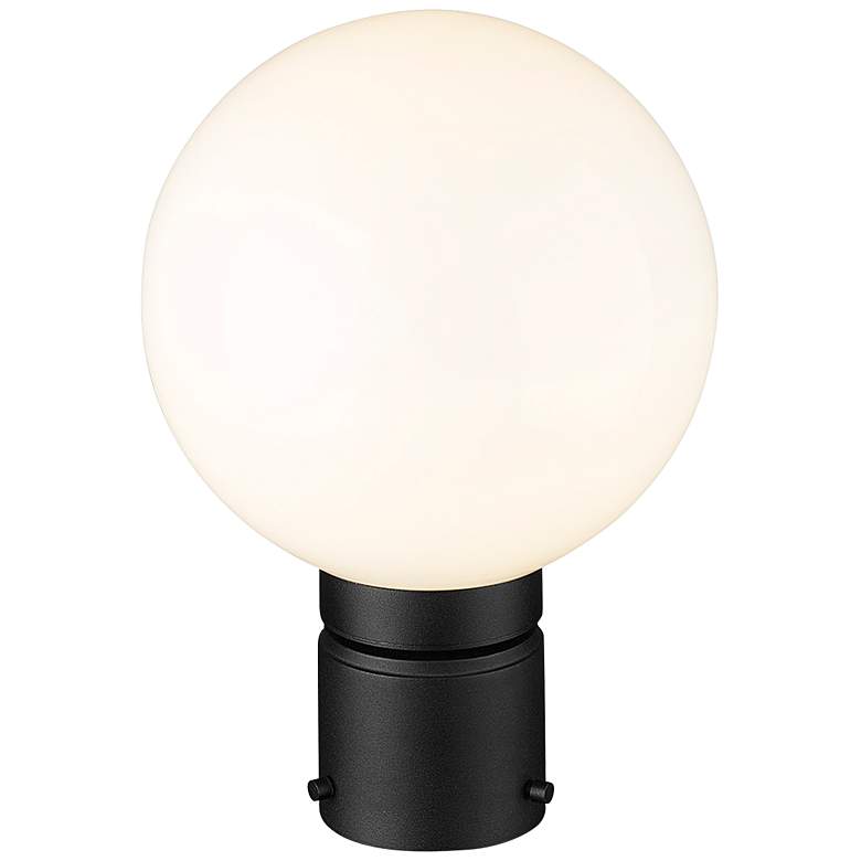 Image 4 Laurent 11 1/2" High Black Metal Outdoor Post Light more views