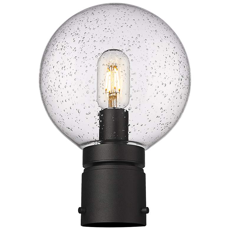 Image 3 Laurent 11 1/2" High Black Outdoor Post Light more views
