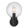 6_Laurent 12 1/2"H Black Outdoor Wall Light with Clear Glass more views