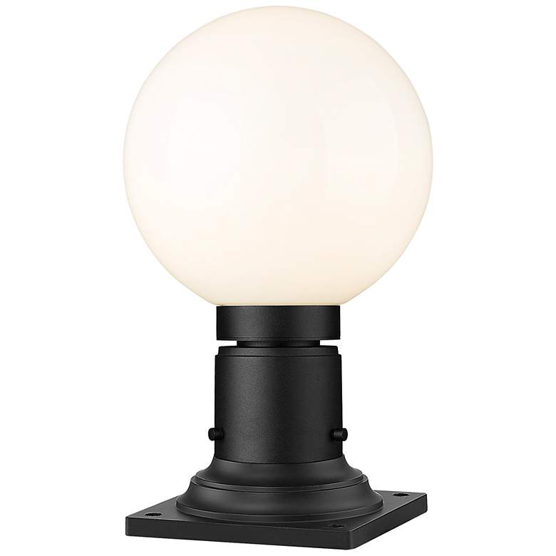 Image 2 Laurent 13 1/2" High Black Outdoor Pier Light w/ Square Base