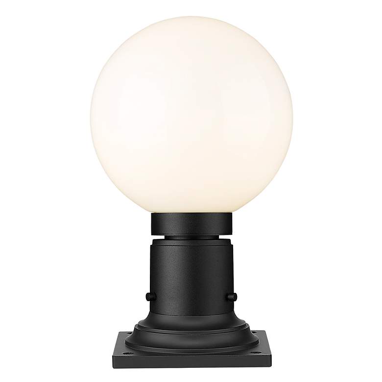 Image 5 Laurent 13 1/2" High Black Outdoor Pier Light w/ Square Base more views