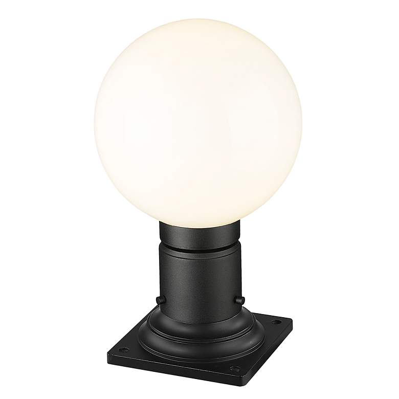 Image 6 Laurent 13 1/2" High Black Outdoor Pier Light w/ Square Base more views