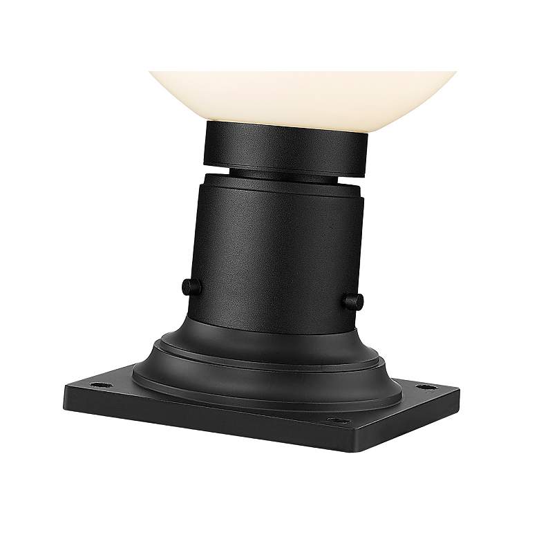 Image 7 Laurent 13 1/2" High Black Outdoor Pier Light w/ Square Base more views