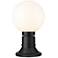Laurent 13 1/2" High Black Outdoor Pier Light w/ Round Base