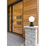 3_Laurent 13 1/2" High Black Outdoor Pier Light w/ Round Base more views