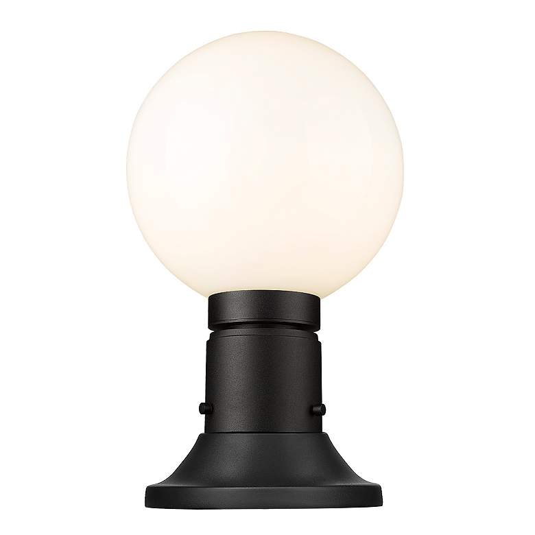 Image 5 Laurent 13 1/2" High Black Outdoor Pier Light w/ Round Base more views