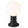 6_Laurent 13 1/2" High Black Outdoor Pier Light w/ Round Base more views