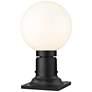 2_Laurent 13 1/2" High Black Outdoor Pier Light w/ Square Base