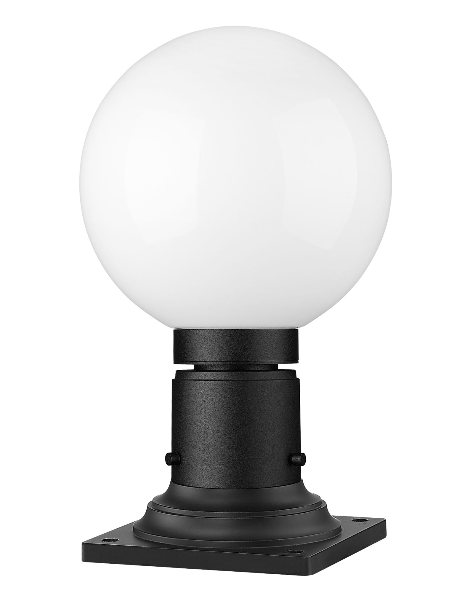 Laurent 13 1/2" High Black Outdoor Pier Light w/ Square Base