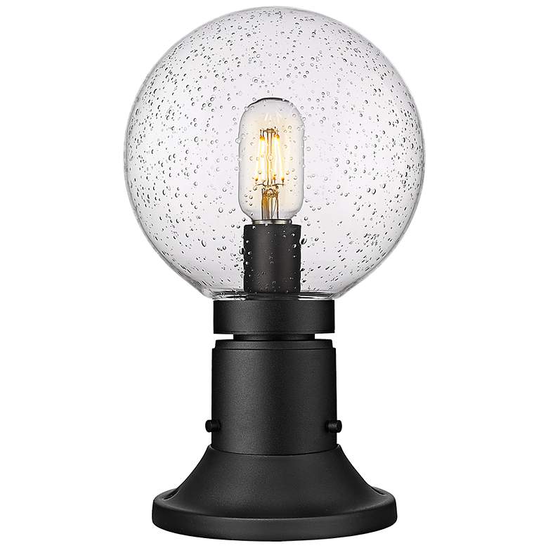 Image 2 Laurent 13 1/2" High Black Outdoor Pier Mount Light