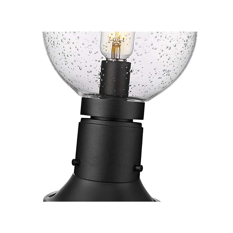 Image 7 Laurent 13 1/2" High Black Outdoor Pier Mount Light more views