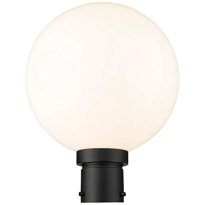 Image 3 Laurent 15 3/4" High Black Opal Glass Outdoor Post Light more views