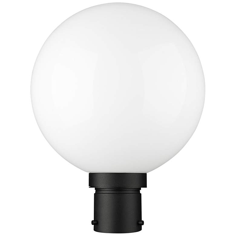Image 5 Laurent 15 3/4" High Black Opal Glass Outdoor Post Light more views