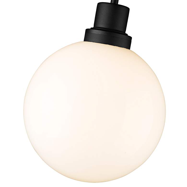 Image 4 Laurent 15" High Black Opal Orb Glass Outdoor Hanging Light more views