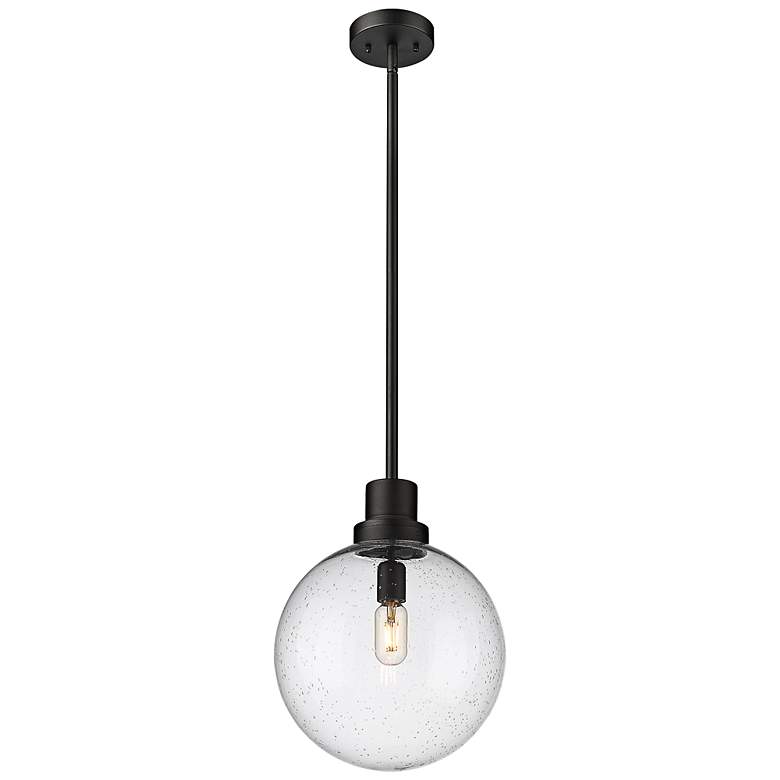 Image 7 Laurent 15" High Black Outdoor Hanging Light more views