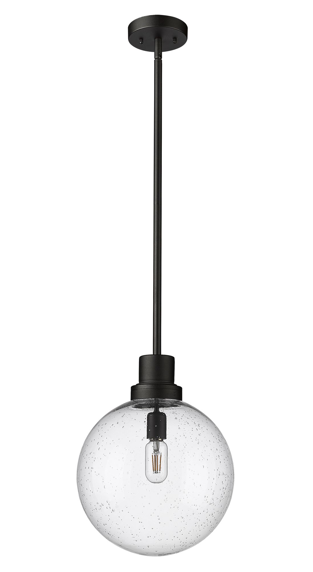Laurent 15" High Black Outdoor Hanging Light in scene