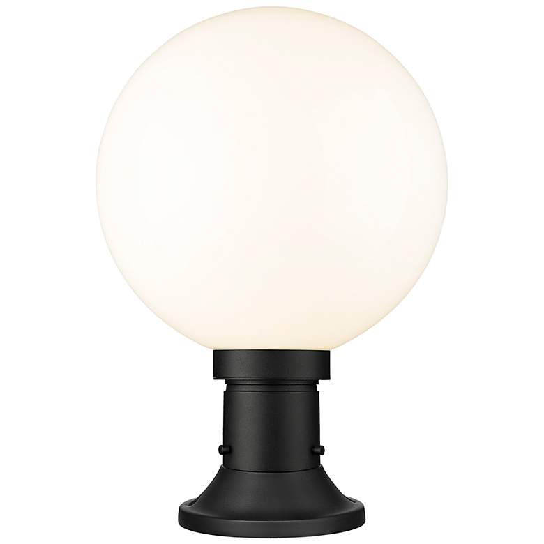 Image 3 Laurent 17 3/4" High Black Outdoor Pier Light w/ Round Base