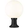 3_Laurent 17 3/4" High Black Outdoor Pier Light w/ Round Base