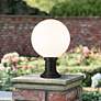 2_Laurent 17 3/4" High Black Outdoor Pier Light w/ Round Base