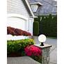 4_Laurent 17 3/4" High Black Outdoor Pier Light w/ Round Base more views