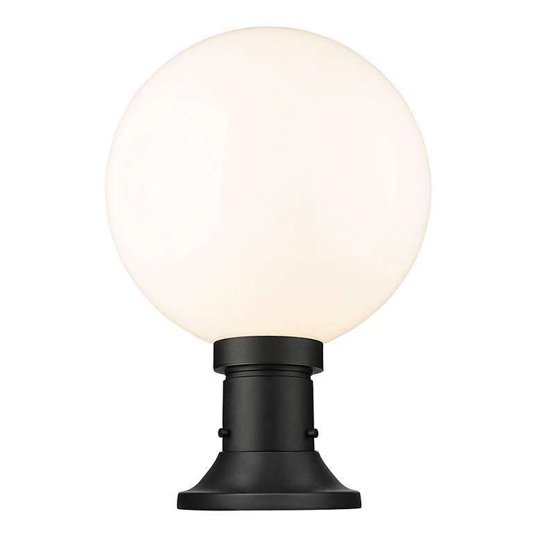 Image 6 Laurent 17 3/4" High Black Outdoor Pier Light w/ Round Base more views