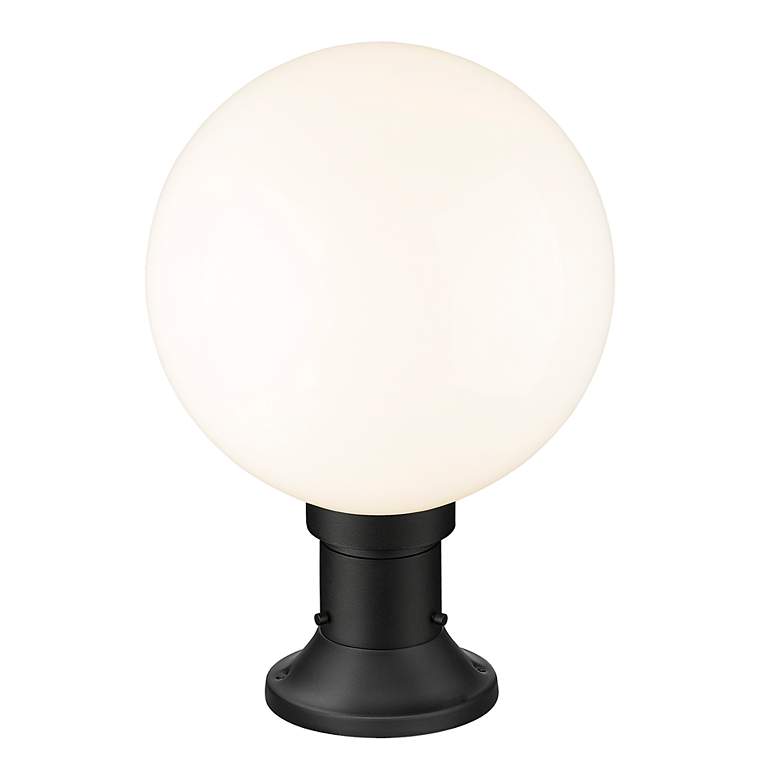 Image 7 Laurent 17 3/4" High Black Outdoor Pier Light w/ Round Base more views