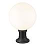 7_Laurent 17 3/4" High Black Outdoor Pier Light w/ Round Base more views
