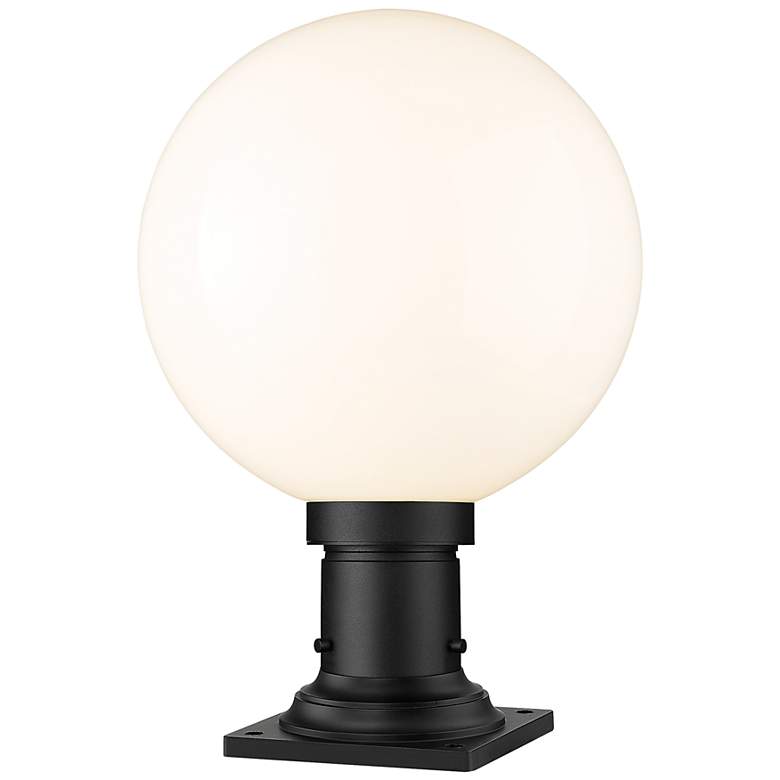 Image 2 Laurent 17 3/4" High Black Outdoor Pier Light w/ Square Base